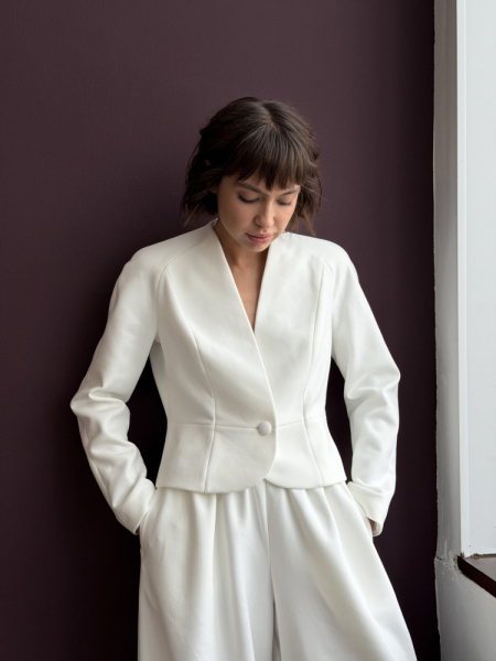 Жакет из замши