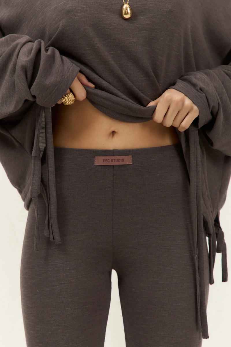 Брюки клеш ramona ELASTIC, цвет: коричневый,  купить онлайн