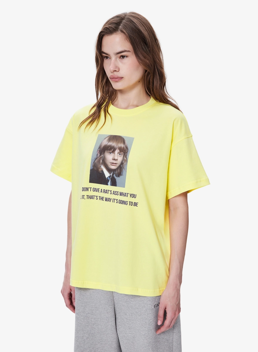 Футболка DON'T GIVE FABLE, цвет: Желтый, TSHRT-FBL-DNTGV-LLW купить онлайн