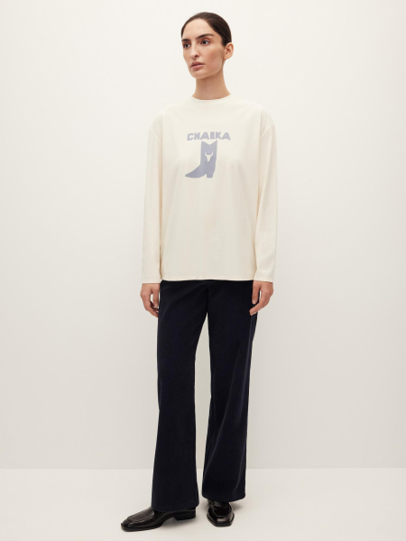 Лонгслив Wild West Chaika, цвет: молочный, AW25LS01-123 купить онлайн