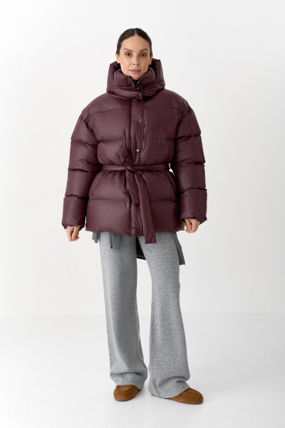 Пуховик с эффектом Puff Ricoco, цвет: сливовый, 7013/1 купить онлайн
