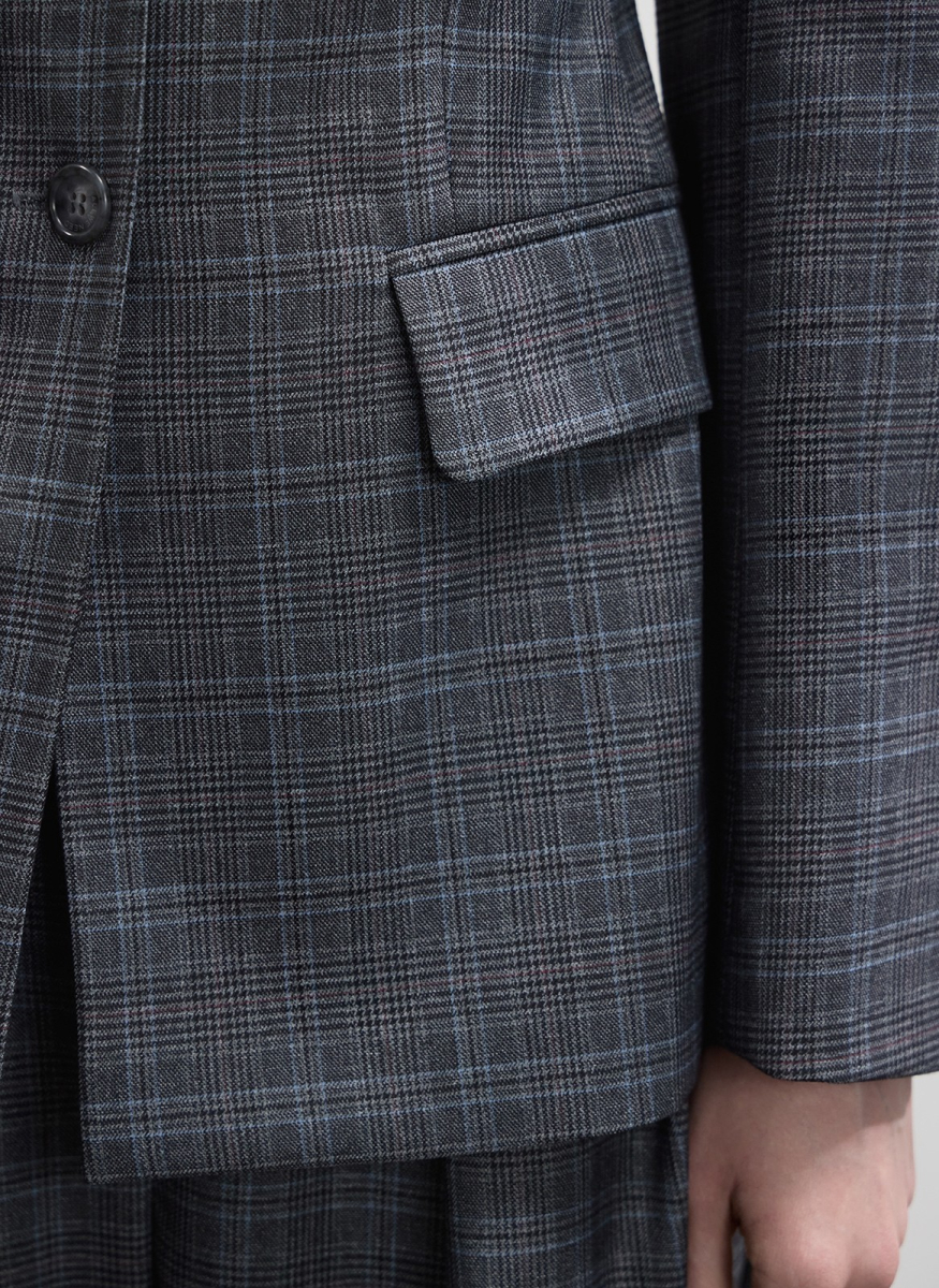 Жакет приталенный с акцентными плечами ALL WE NEED, цвет: мультиколор, 2602W1262-47 купить онлайн