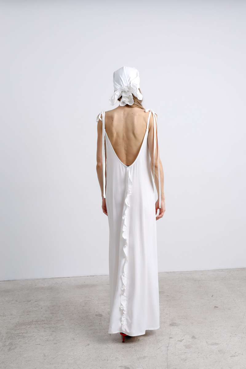 Сарафан с воланами white issju, цвет: белый,  купить онлайн