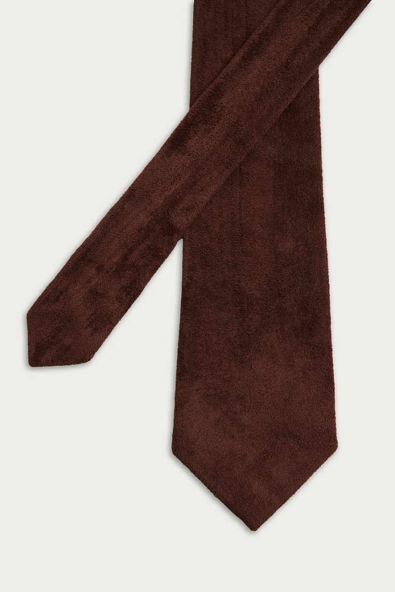 Галстук из экозамши TOPTOP, цвет: коричневый TT.615.18827.700 купить онлайн