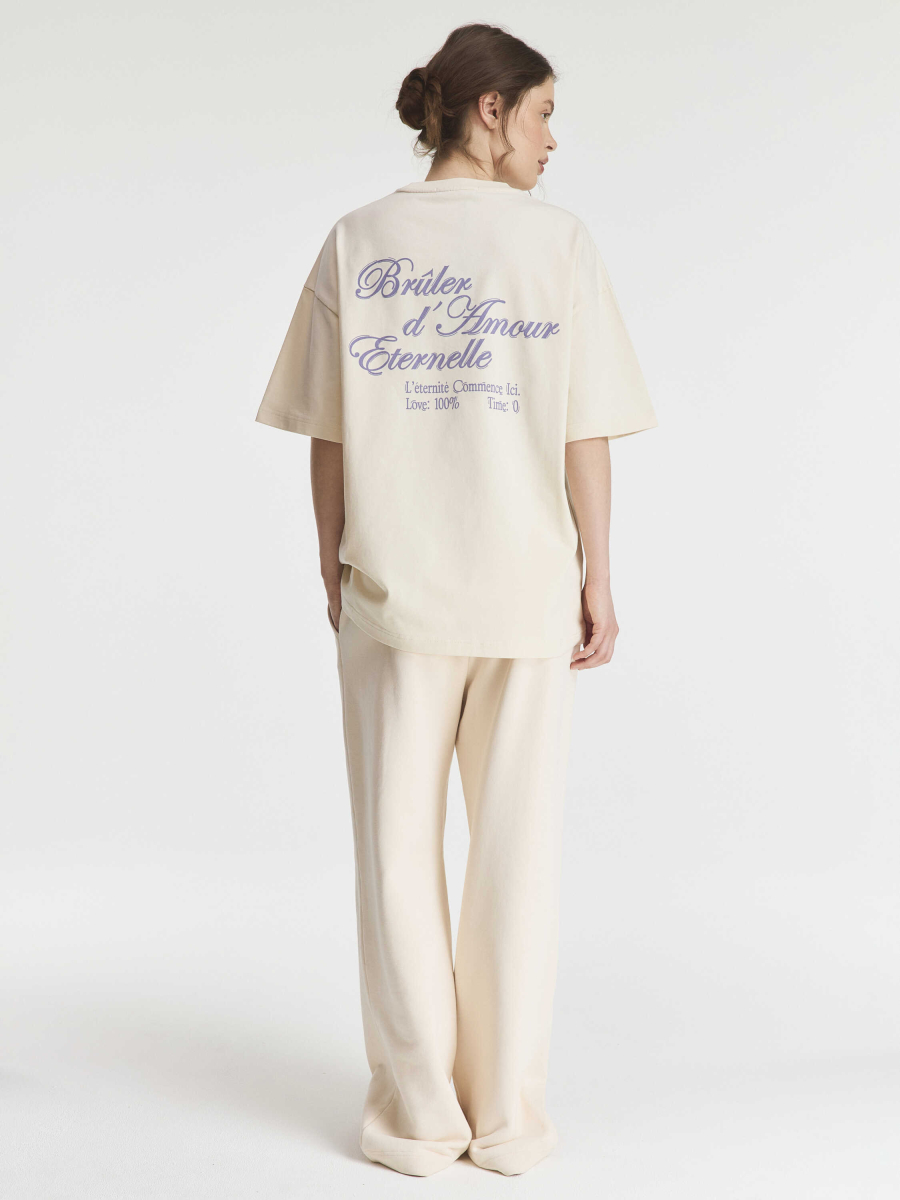 Футболка T-Shirt "Cent pour cent" Brûler d'Amour, цвет: Milk, BR202506DE01MIL00 купить онлайн