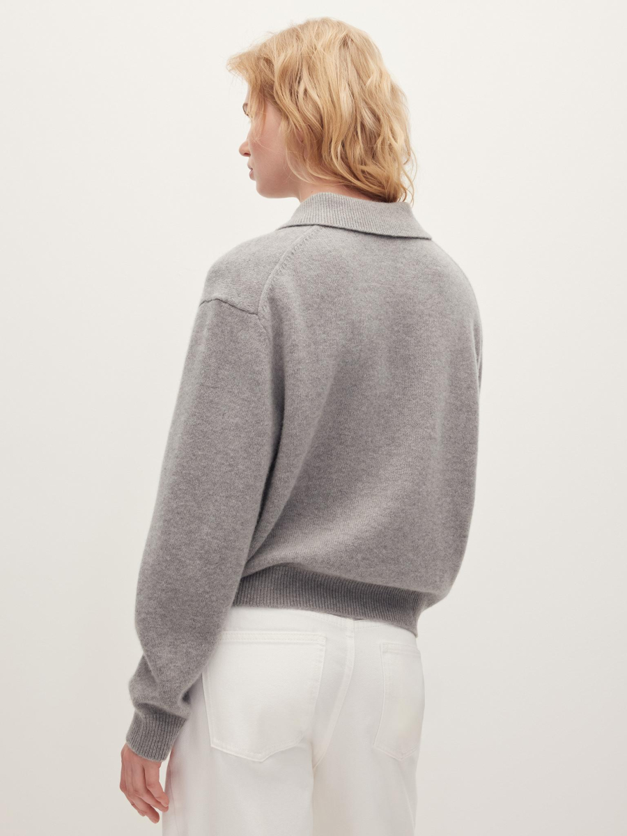 Шерстяной джемпер-поло Chaika, цвет: Светло-серый, AW25KJ04-111 купить онлайн