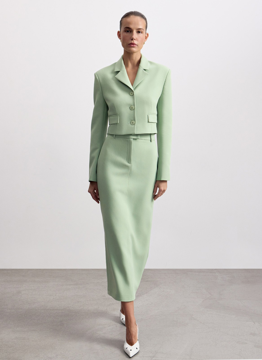 Юбка миди ALL WE NEED, цвет: фисташковый, 2603W1794-62 купить онлайн