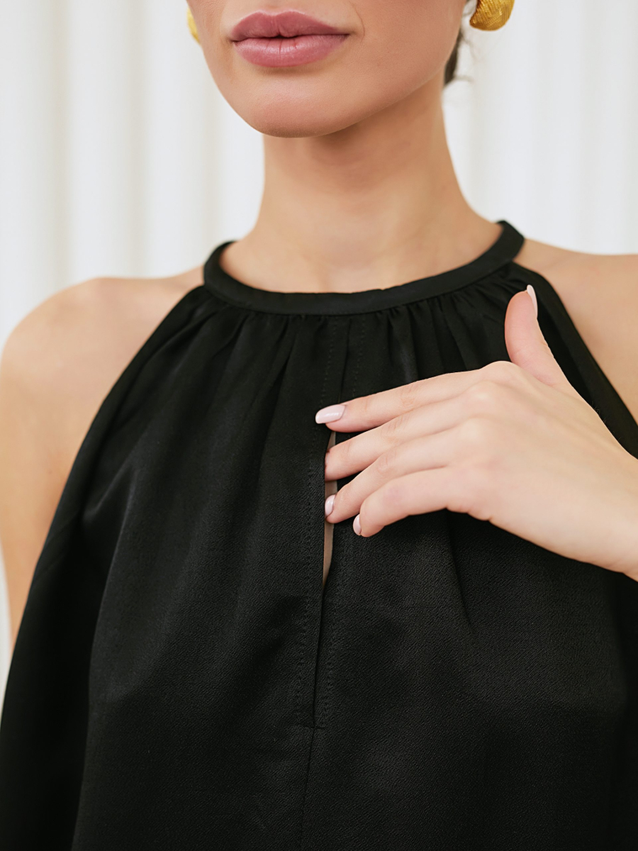 Топ с открытыми плечами I.B.W., цвет: Черный, BL021 купить онлайн