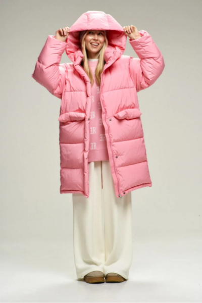 Пуховик удлиненный Pink