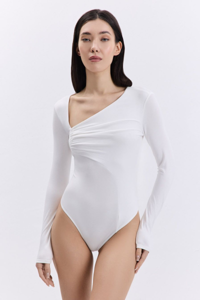 Боди с рельефом и сборкой TOPTOP, цвет: молочный, TT.023.17072.120.02437 купить онлайн