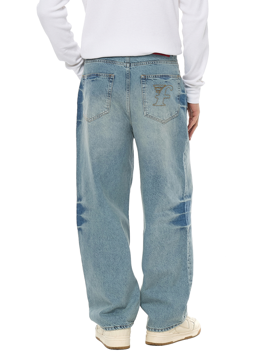 Джинсы FRHT Baggy FRHT&OUT OF REACH, цвет: washed blue, JNSBGGWDBL купить онлайн