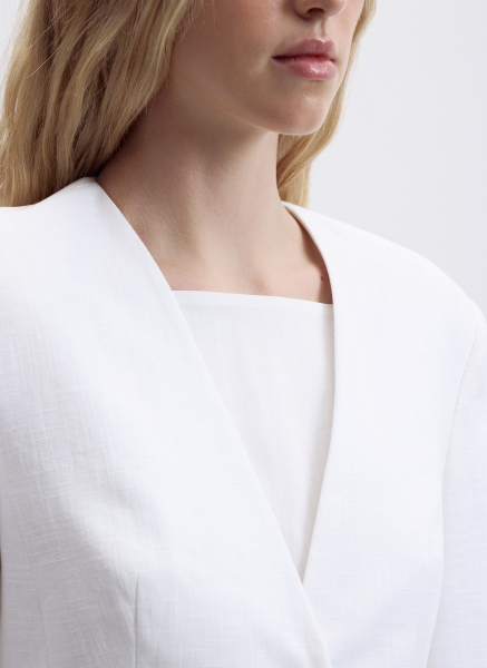 Жакет из крапивы ALL WE NEED, цвет: молочный, 2604W12102-21 купить онлайн