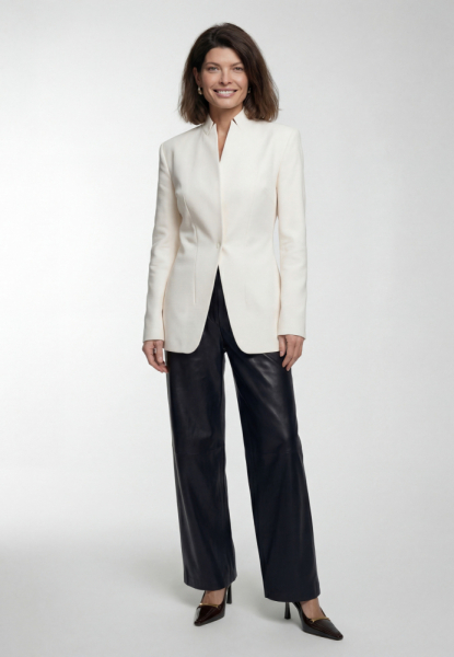 Жакет приталенный без лацканов