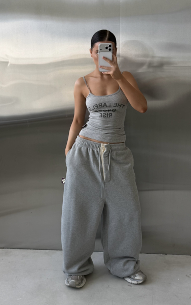 Брюки с гульфиком Label .B, цвет: серый меланж, Pt.11.4.3214GRM купить онлайн