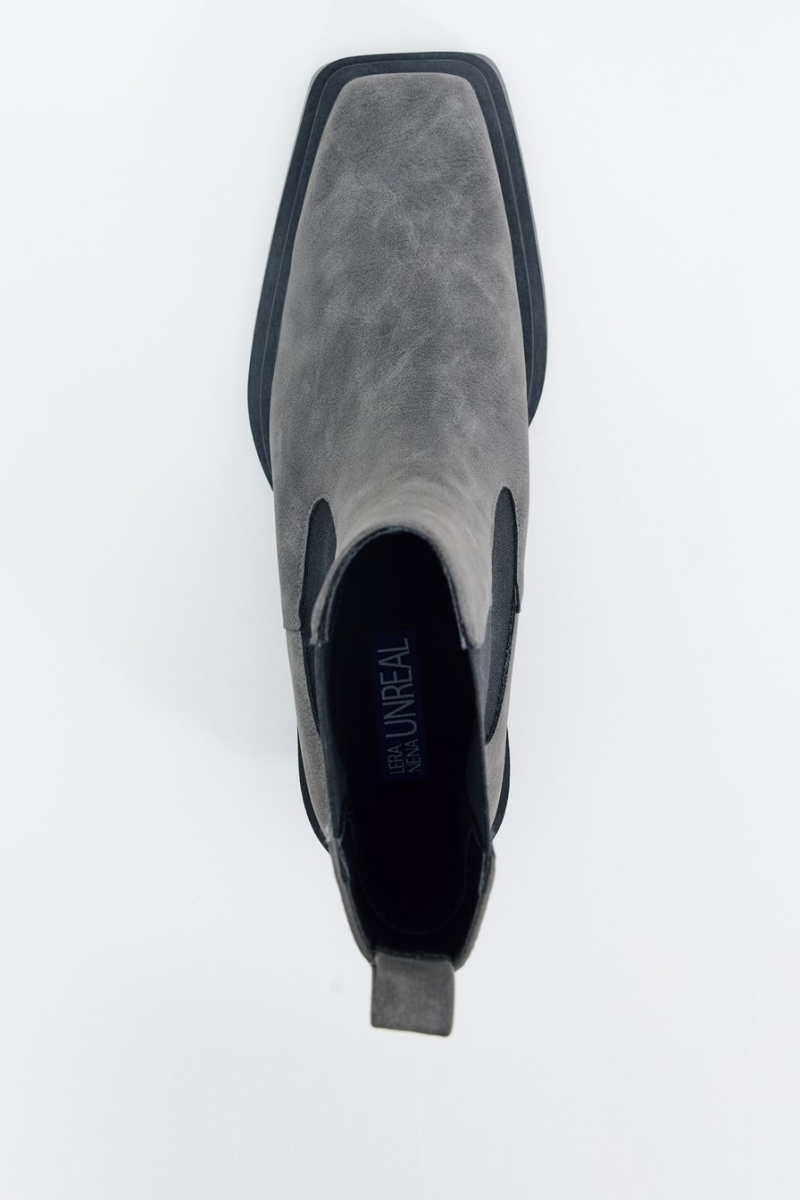 Ботинки-челси из экокожи Lera Nena, цвет: серый с принтом LNU.304.13914.801 купить онлайн