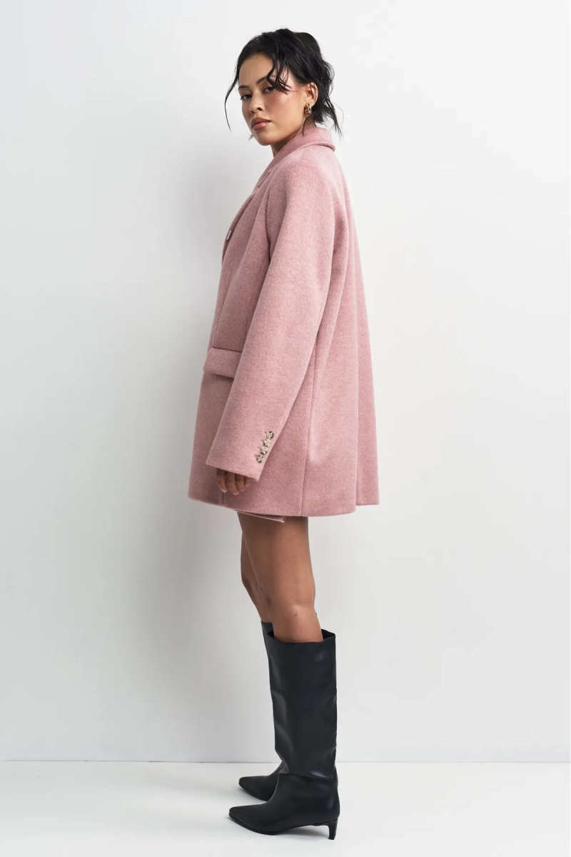 Пальто-жакет Erist store, цвет: розовый, НФ-00003239 купить онлайн