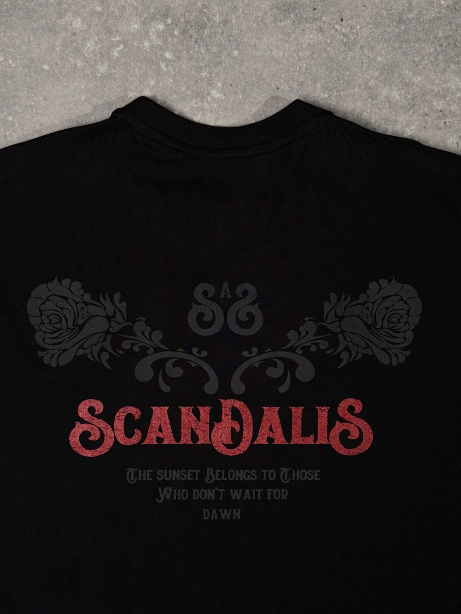 Футболка бархат SCANDALIS, цвет: Черный, ФЧ035а купить онлайн