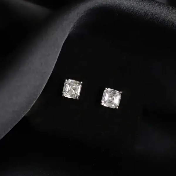 Серьги Tosya premium с квадратными фианитами Diamond
