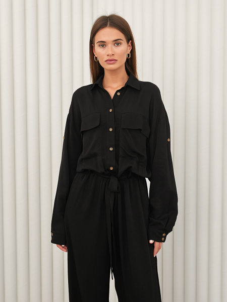 Комбинезон свободный I.B.W., цвет: Черный, OV005 купить онлайн