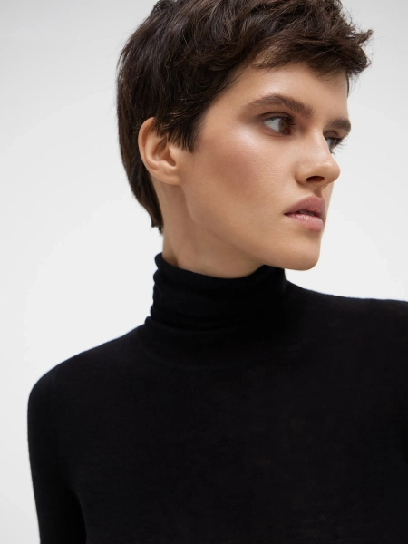Водолазка DAINTY шерсть мериноса ANNA PEKUN, цвет: Черный, 42.1752.900 купить онлайн