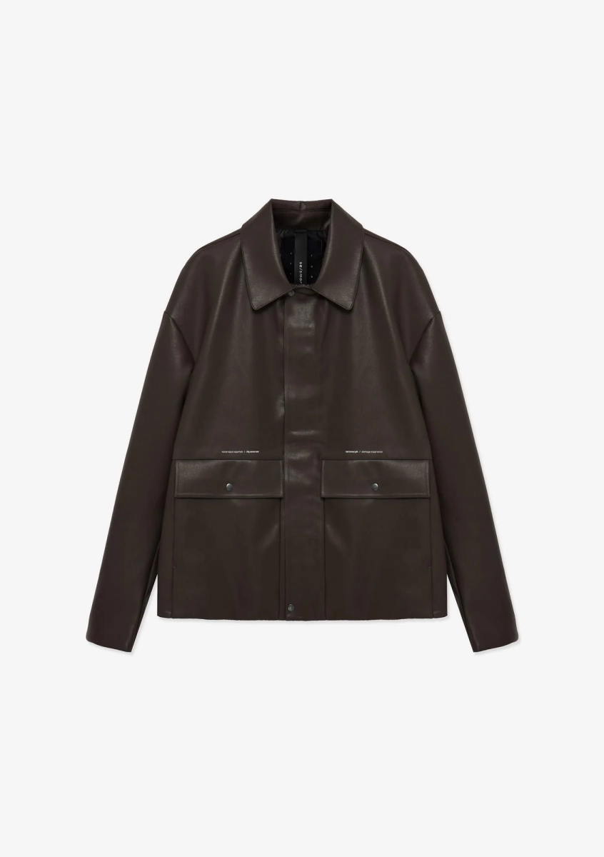 Куртка из экокожи KRAKATAU, цвет: коричневый, Qm566-7 купить онлайн