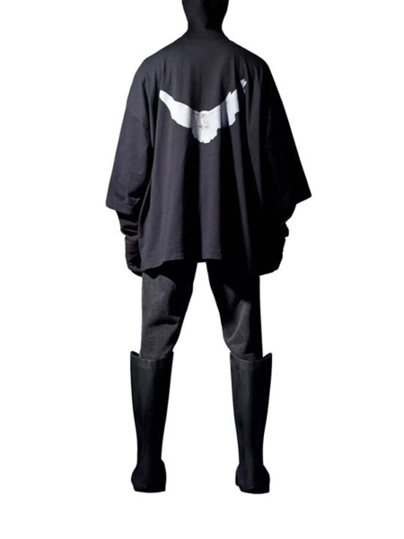 Футболка YEEZY x GAP X Balenciaga shvetsov store, цвет: dark gray,  купить онлайн