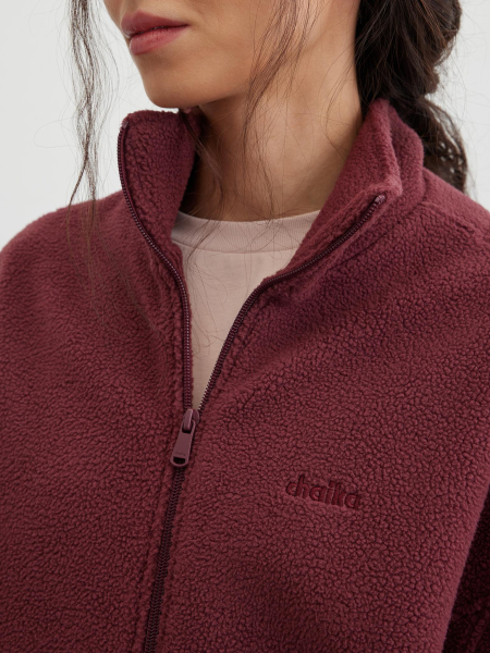 Толстовка из флиса с вышивкой Chaika, цвет: Бордовый, SS26HO05-61 купить онлайн