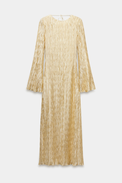 Платье плиссе с открытой спинкой