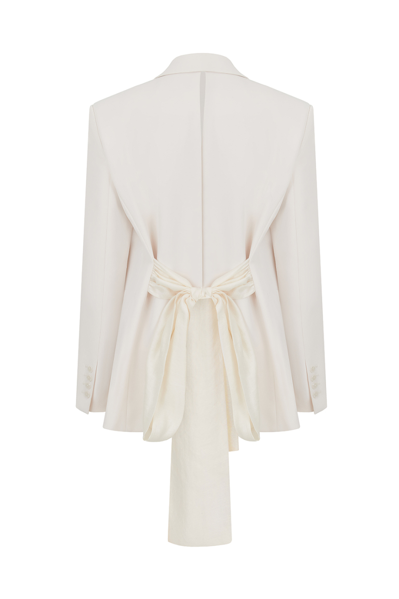 Жакет с декоративным поясом DREAMS BY ALENA AKHMADULLINA, цвет: молочный, 126102040204579/113000 купить онлайн