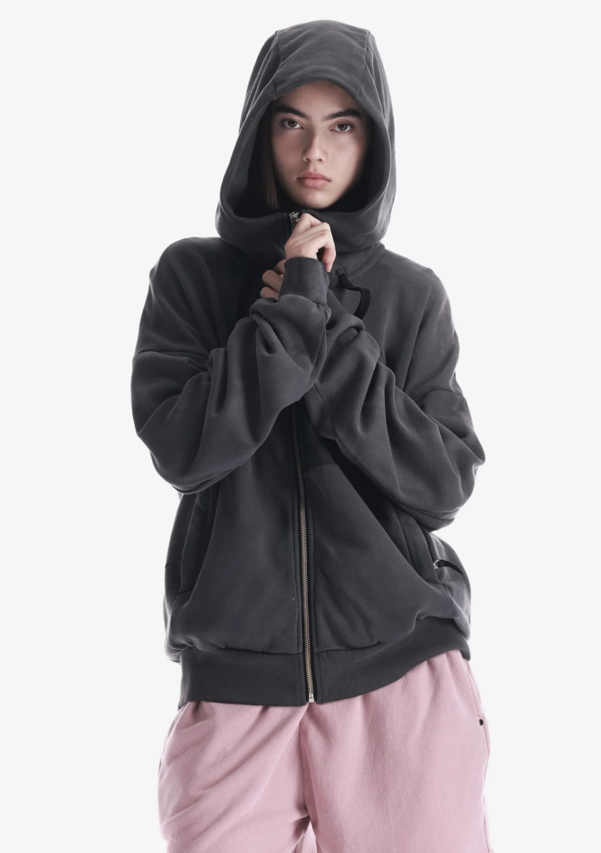 Худи на молнии KRAKATAU, цвет: темно-серый, Fu121-2 купить онлайн