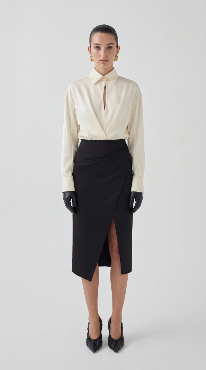 Блуза наоборот Shtripling, цвет: белый, SHRUB007MLK купить онлайн