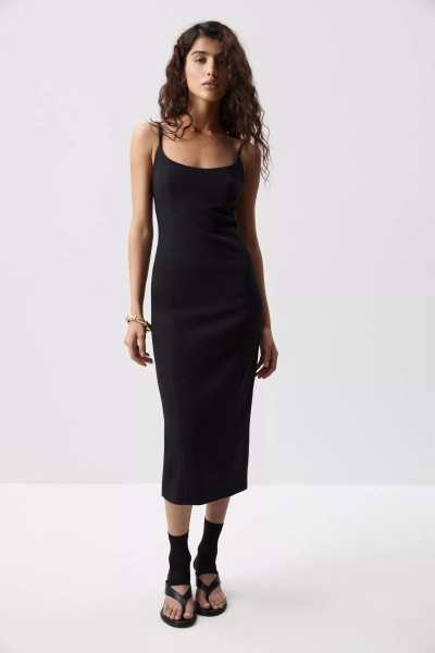 Платье макси на бретелях Charmstore, цвет: Черный, 111-554103-880 купить онлайн