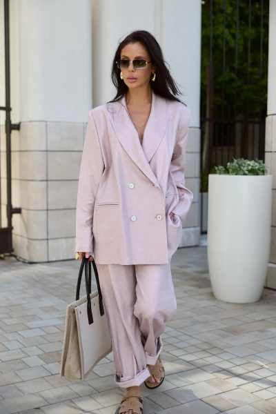 Жакет изо льна Pearl Y.SO, цвет: rose  |новая коллекция купить онлайн