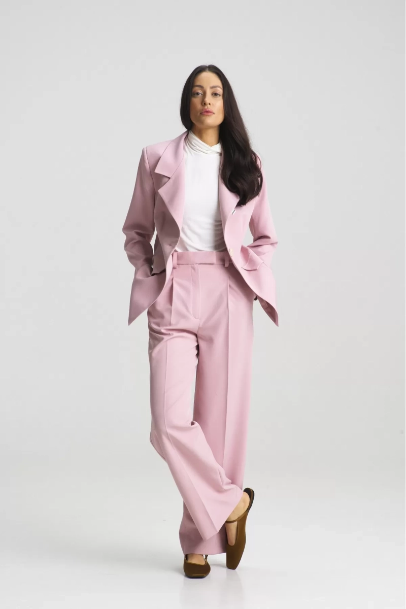 Брюки прямые Pink Erist store, цвет: розовый, НФ-00001923 купить онлайн