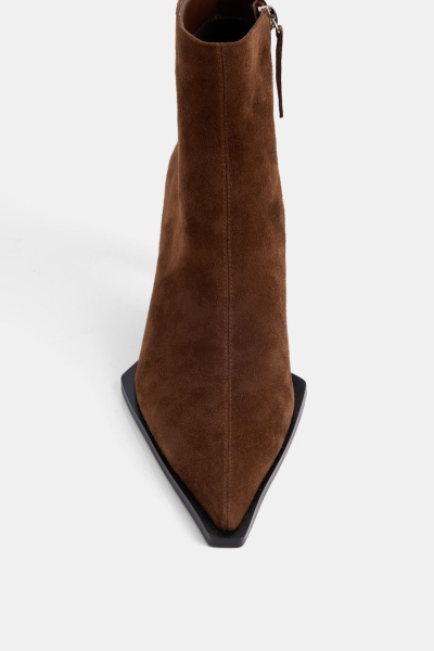 Ботильоны из натуральной замши Lera Nena, цвет: коричневый с принтом LN.301.14431.701 купить онлайн