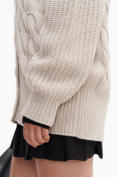 Кардиган из смесовой шерсти TOPTOP, цвет: молочный, TTS.051.14038.120 купить онлайн