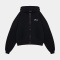 Зип-худи "Attitude matinale" Black Crop Fit