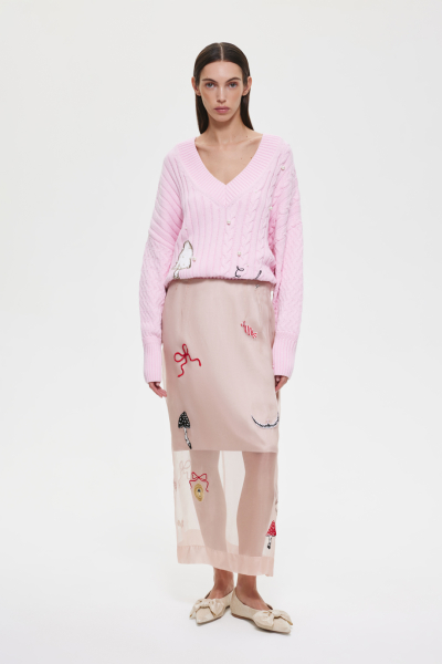 Джемпер DREAMS BY ALENA AKHMADULLINA, цвет: розовый, 225104140304462/410000 купить онлайн