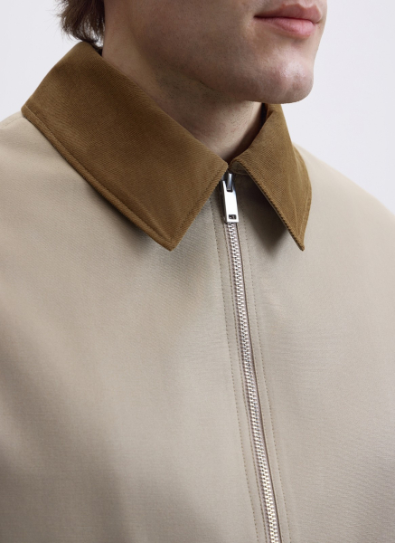 Куртка из фактурного хлопка ALL WE NEED, цвет: хаки, 2603M5332-27 купить онлайн