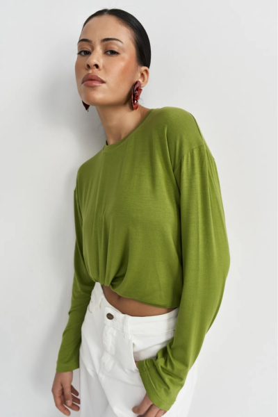 Лонгслив в цвете Лемонграсс