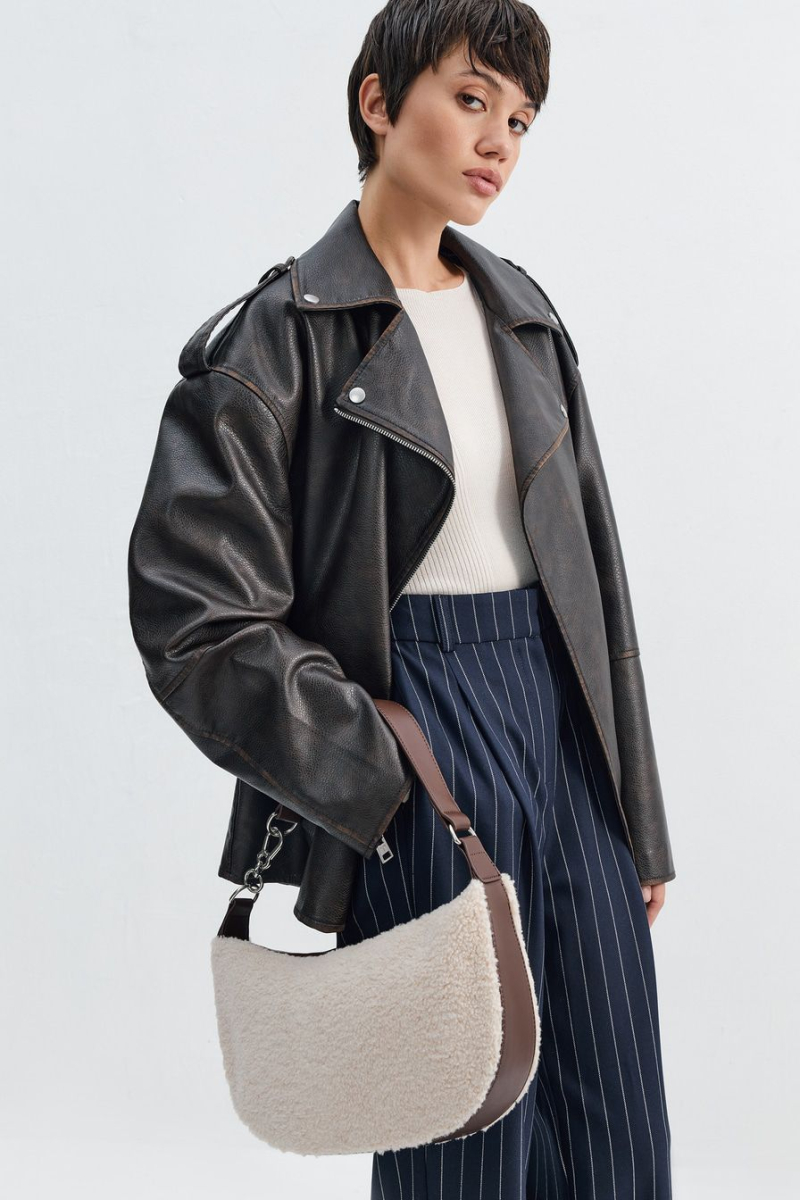 Сумка из экомеха Lera Nena, цвет: бежевый LNU.802.15946.110 купить онлайн