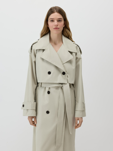 Тренч оверсайз Conso, цвет: бежевый, SL 260123 - бежевый купить онлайн