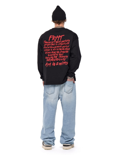 Лонгслив с принтом FRHT, цвет: Черный, LSSKLBK купить онлайн