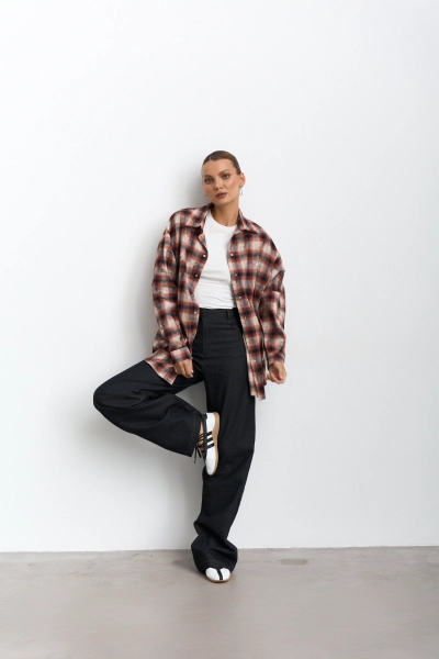 Рубашка в клетку оверсайз