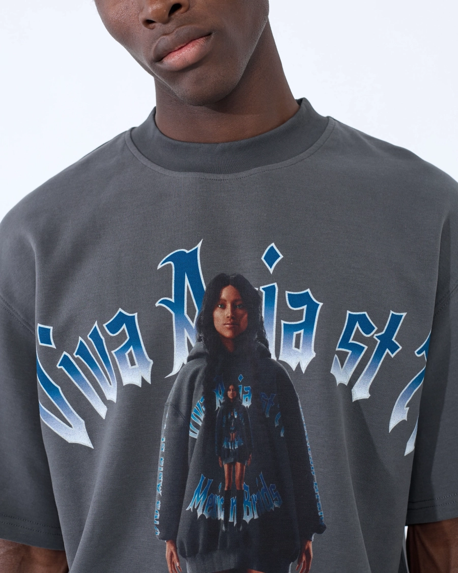 Футболка MEXICAN BRAIDS GREY ASIA ST 71, цвет: серый, Ast71.tt-braid-grey купить онлайн