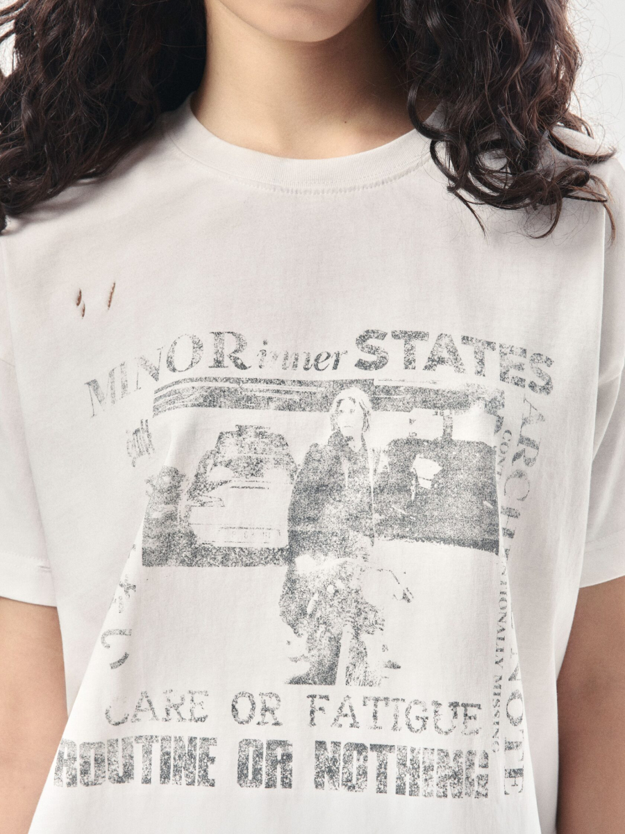 Футболка с принтом NAIPACHE, цвет: белый, 2611006000 купить онлайн