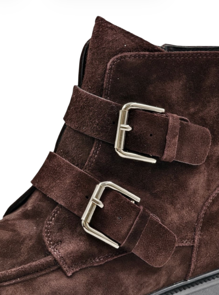 Ботинки зимние из натуральной замши GRANDERA, цвет: коричневый 2628-y5m01-3 (884) купить онлайн