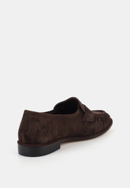 Лоферы из натуральной замши SBALO, цвет: коричневый STR21 купить онлайн