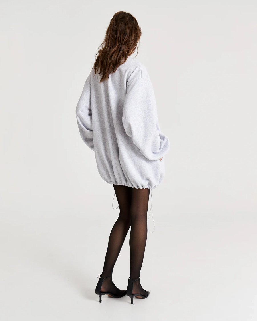 Свитшот баллон на кулиске LIGHT/GRAY Anmuse, цвет: Светло-серый,  купить онлайн