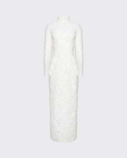 Платье-макси с открытой спиной КРУЖЕВА ASIA ST 71, цвет: белый, Ast71.dress-laces-maxi-wh купить онлайн